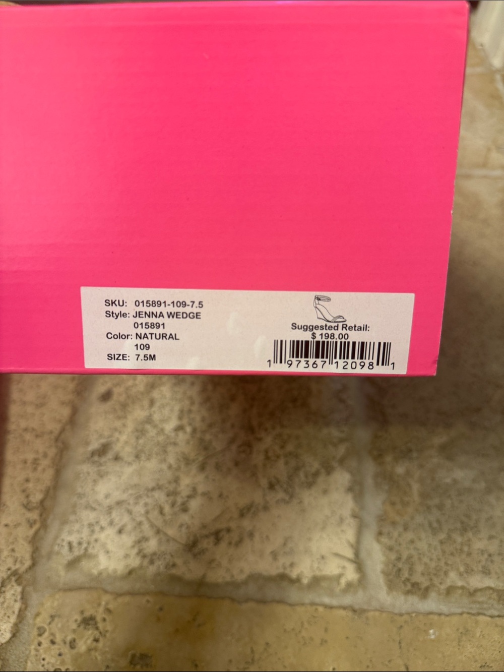 Lily Pulitzer Jenna Wedge Natural Heels 7.5 - Picture 4 of 4